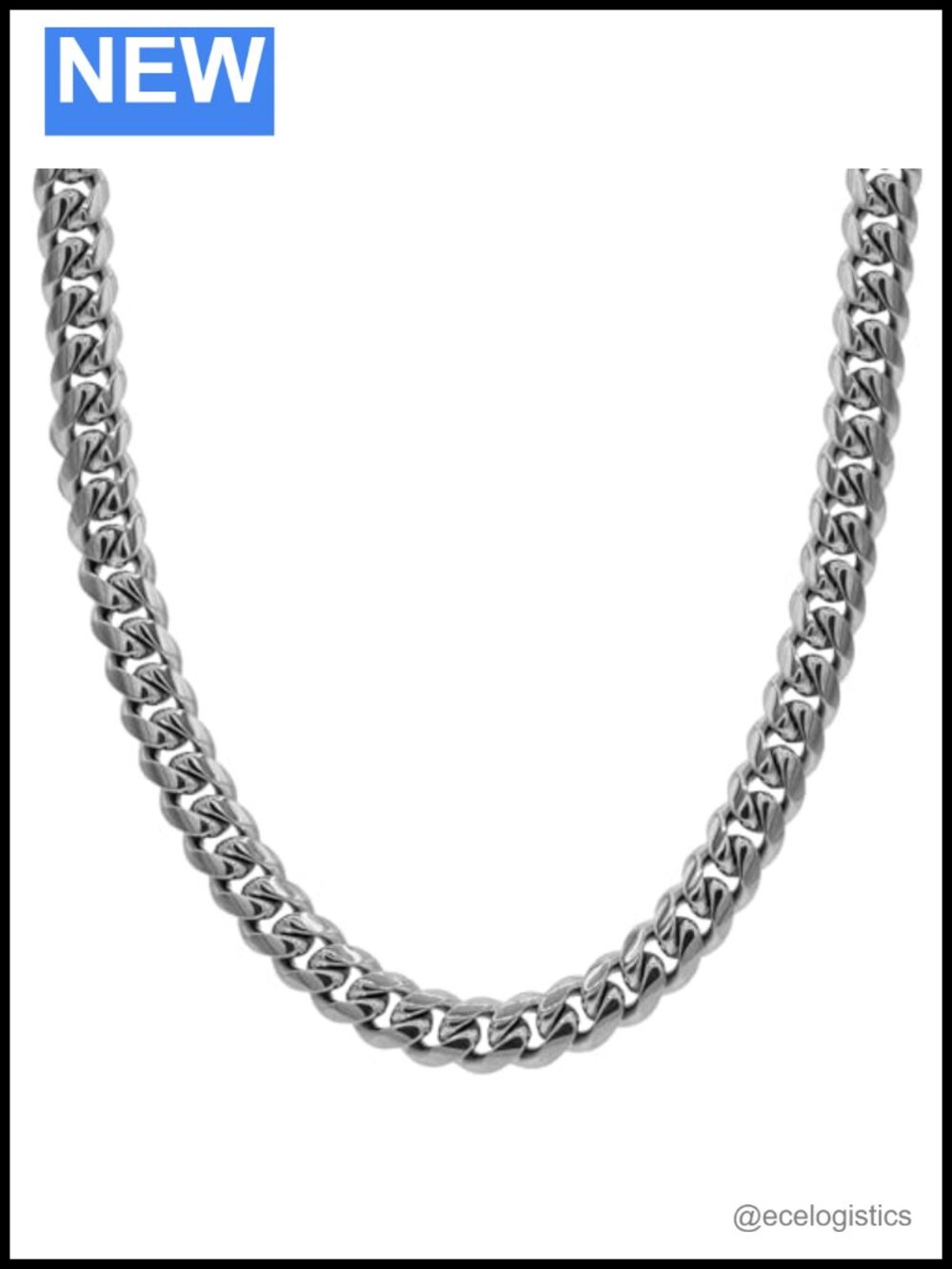 Gold Plated Cuban Link Chain Necklace 24 Inch Lobster Clasp